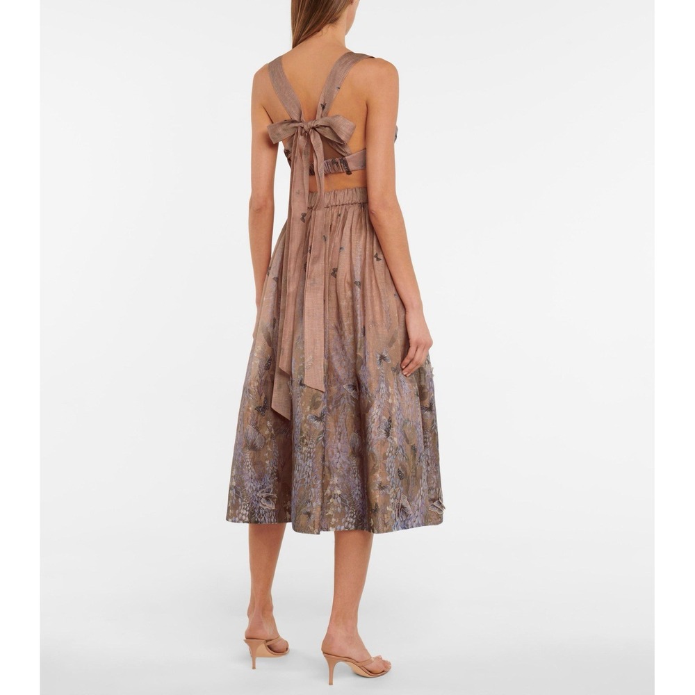 Zimmermann Luminous Linen Silk Bralette and Skirt Set 2, US 4/6 - Picture 12 of 15